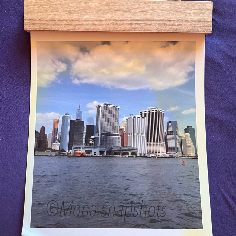 Hanging canvas print of New York City